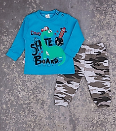 Dinazor Baskılı İkili Sweat Takım