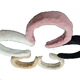 Peluş Makyaj Kişisel Bakım Taç Beyaz Renk