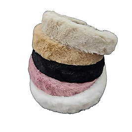 Peluş Makyaj Kişisel Bakım Taç Beyaz Renk