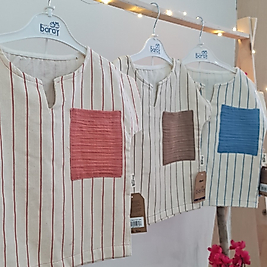 Gemi Baskılı Erkek Çocuk Müslin İkili Takım Mavi